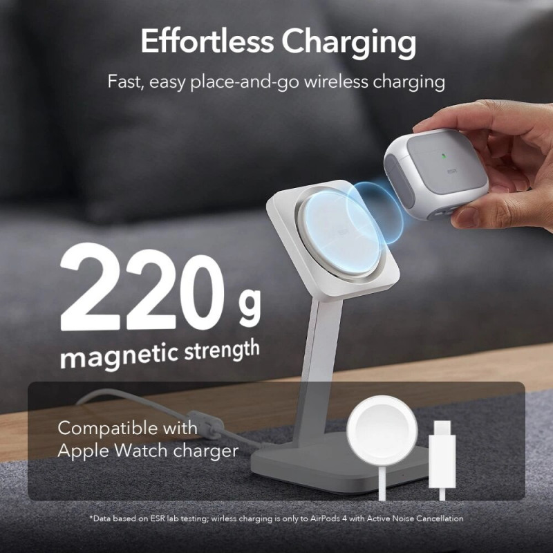 Etui ESR Orbit HaloLock MagSafe do Apple AirPods 4, białe