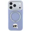 Etui MagSafe Karl Lagerfeld with Ring Stand 360 Karl Head Pin dla Apple iPhone 18 Pro Max / 17 Pro Max, jasnoniebieskie (KF003238)