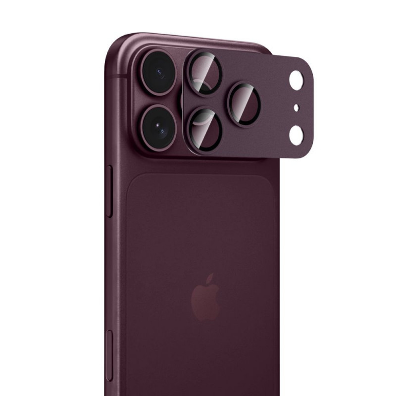 Tech-Protect Camfull Fit+ osłona obiektywu aparatu Apple iPhone 18 Pro, Burgundy