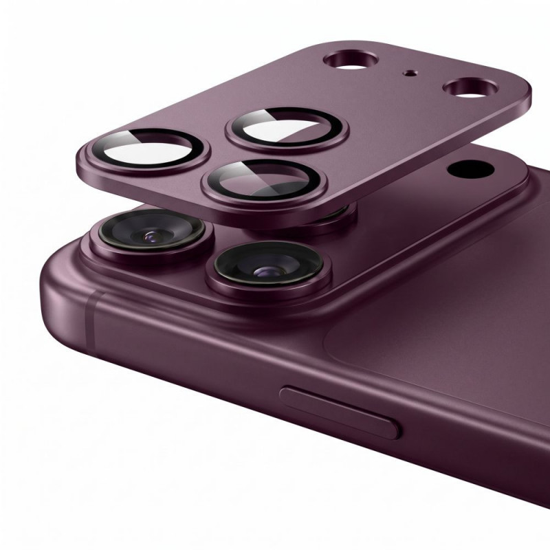 Tech-Protect Camfull Fit+ osłona obiektywu aparatu Apple iPhone 18 Pro, Burgundy