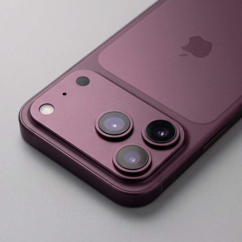 Tech-Protect Camfull Fit+ osłona obiektywu aparatu Apple iPhone 18 Pro, Burgundy