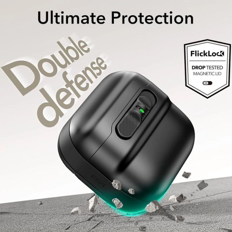 Etui ESR Pulse HaloLock MagSafe do Apple AirPods 4, czarne