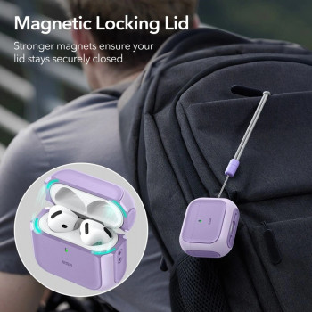 Etui ESR Orbit HaloLock MagSafe do Apple AirPods 4, fioletowe