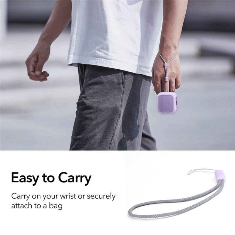 Etui ESR Orbit HaloLock MagSafe do Apple AirPods 4, fioletowe