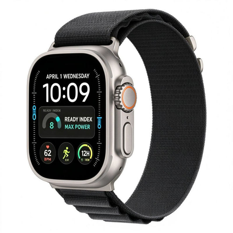 Tech-Protect Nylon Pro pasek do Apple Watch 8 / 9 / 10 / 11 / 12 / SE / Ultra 44/45/46/49 mm, czarny