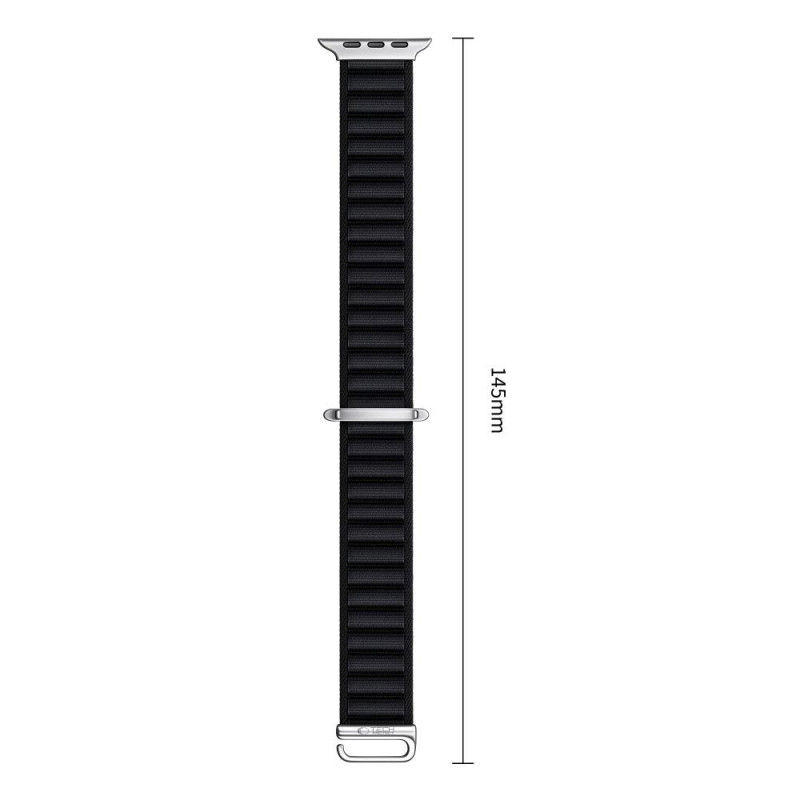 Tech-Protect Nylon Pro pasek do Apple Watch 8 / 9 / 10 / 11 / 12 / SE / Ultra 44/45/46/49 mm, czarny