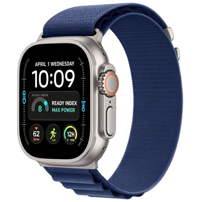 Tech-Protect Nylon Pro Apple Watch 8 / 9 / 10 / 11 / 12 / SE / Ultra 44/45/46/49 mm pasek do zegarka, Navy Blue