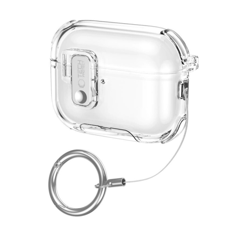 Tech-Protect Bounce Pro Apple AirPods Pro 3 etui ochronne na etui ładujące, przezroczyste