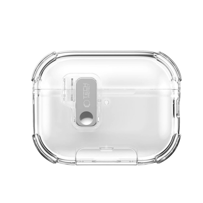 Tech-Protect Bounce Pro Apple AirPods Pro 3 etui ochronne na etui ładujące, przezroczyste