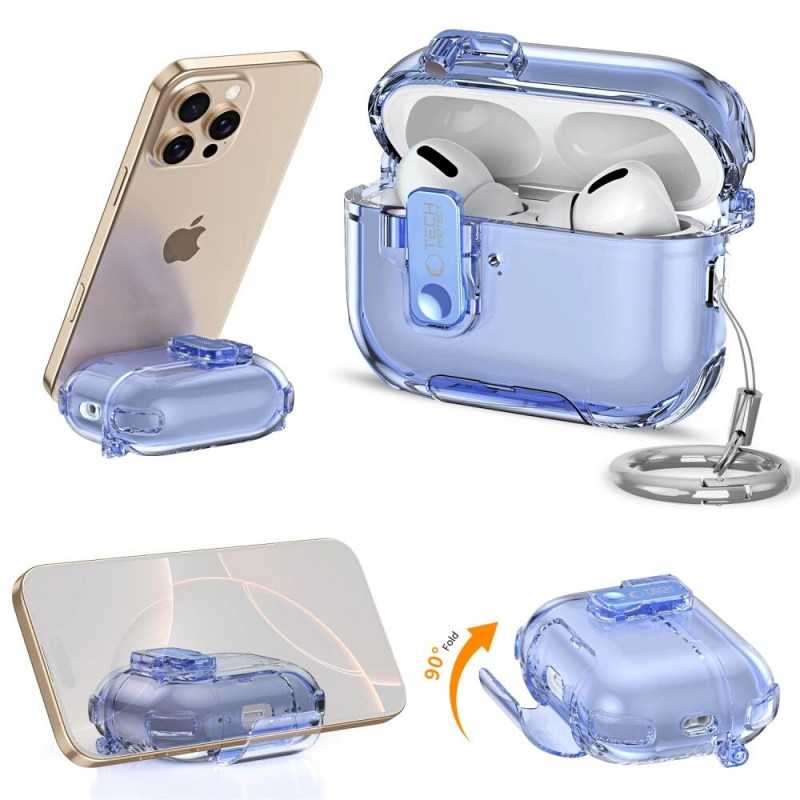 Tech-Protect Bounce Pro Apple AirPods Pro 3 etui ochronne na etui ładujące, przezroczyste