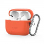 Etui z silikonowym zaczepem Tech-Protect do Apple AirPods Pro 1 / 2, Neon Orange