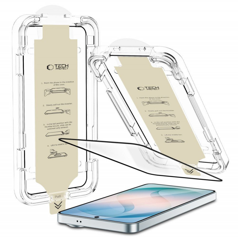 Tech-Protect Quick Set AR+ szkło antyrefleksyjne do Samsung Galaxy S26, czarne