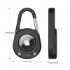 Tech-Protect Slidelock Carabiner Keychain Case for Apple AirTag 1/2, czarny