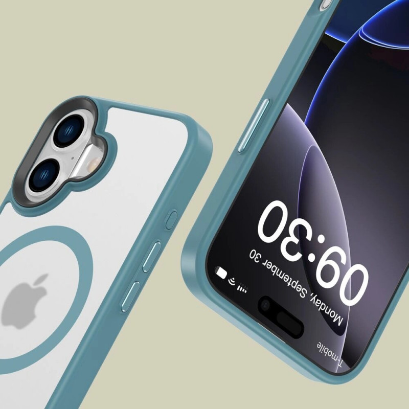 Etui MagSafe Tech-Protect MagMat dla Apple iPhone 16, matowe morskie