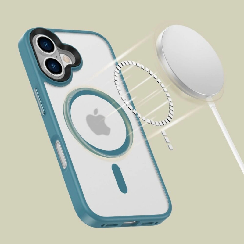 Etui MagSafe Tech-Protect MagMat dla Apple iPhone 16, matowe morskie