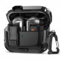Etui pancerny Tech-Protect Carbonox MagSafe THP4736 do Samsung Galaxy Buds 3 / 3 FE / 3 Pro, czarny