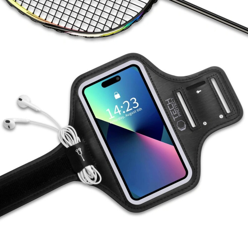 Tech-Protect M4 uniwersalna opaska sportowa na ramię, czarna