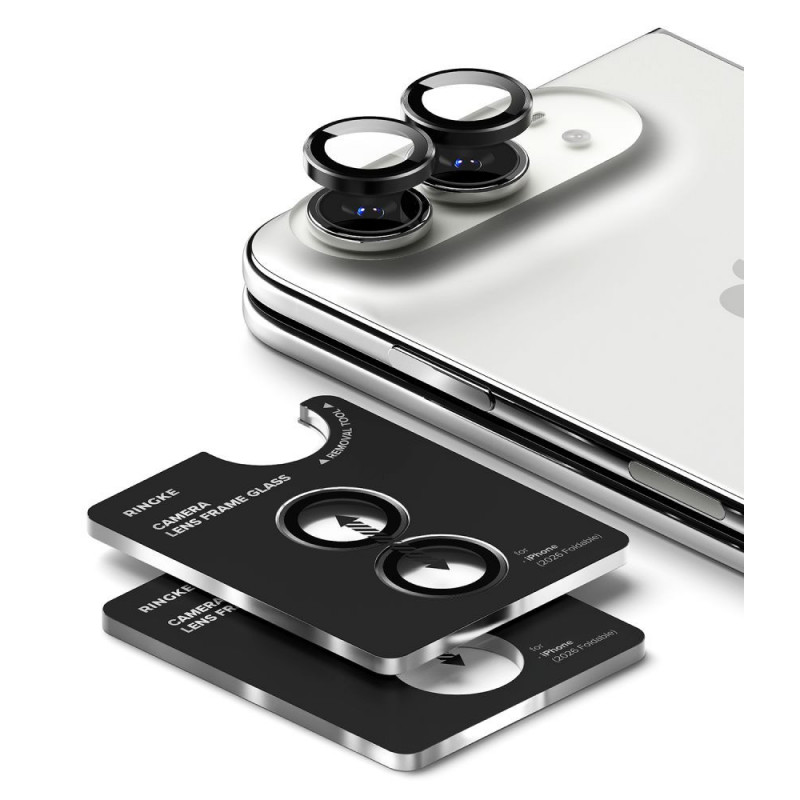Ramka aparatu Ringke Camera Frame RGK12086 Ochrona obiektywu aparatu do Apple iPhone Duo (2 szt.), czarna