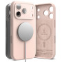 Etui silikonowe magnetyczne MagSafe Ringke dla Apple iPhone 18 Pro, Pink Sand