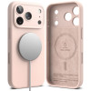 Etui silikonowe magnetyczne MagSafe Ringke dla Apple iPhone 18 Pro, Pink Sand