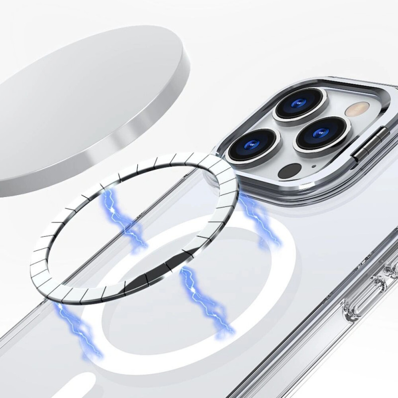 Etui Tech-Protect Magstand MagSafe do Apple iPhone 16, przezroczyste
