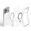 Etui Spigen Ultra Hybrid MagSafe do Apple iPhone 17 Pro Max / 18 Pro Max, przezroczysty/burgund