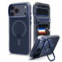 Etui Spigen Ultra Hybrid Optik S MagSafe do Apple iPhone 17 Pro / 18 Pro, Clear/Deep Blue