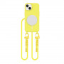 Etui MagSafe Tech-Protect Magnecklace ze smyczą do Apple iPhone 14, Canary Yellow
