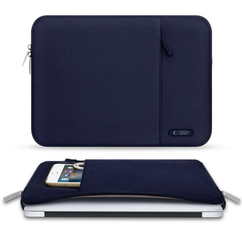 Etui na laptopa Tech-Protect Sleevy 13-14" w kolorze Navy Blue