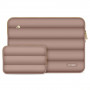 Etui na laptopa Tech-Protect Puffy 15-16" z torebką na akcesoria, Walnut