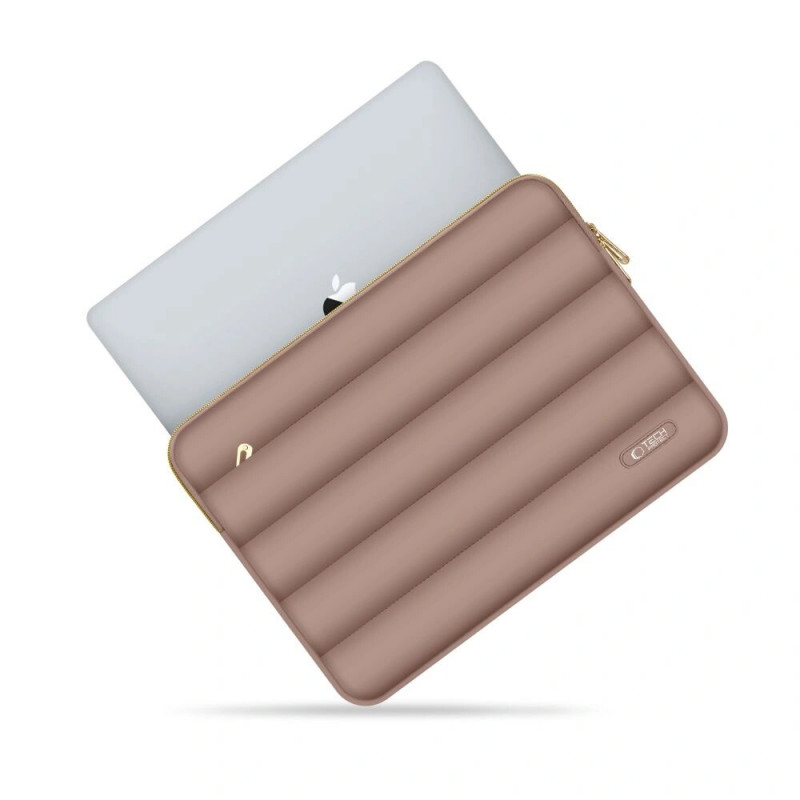 Etui na laptopa Tech-Protect Puffy 15-16" z torebką na akcesoria, Walnut