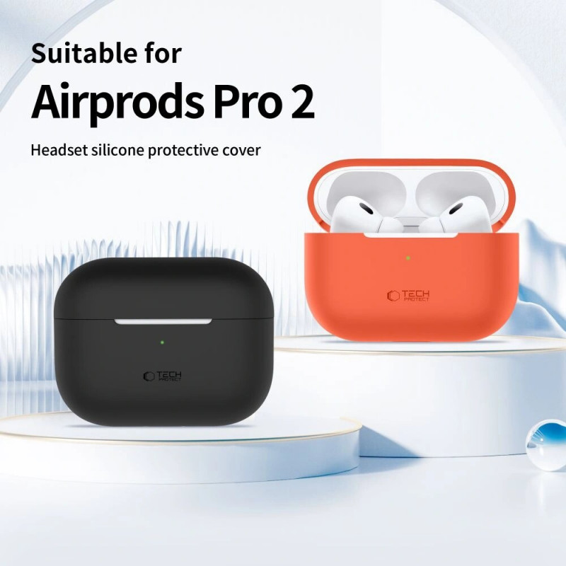 Tech-Protect etui silikonowe do Apple AirPods Pro 1/2, Caffe Latte
