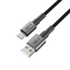 Tech-Protect Ultraboost DNA kabel USB-A / USB-C 15W/3A 100 cm, Iron Grey