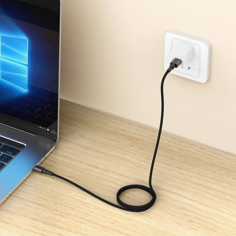 Tech-Protect Ultraboost DNA kabel USB-A / USB-C 15W/3A 100 cm, Iron Grey