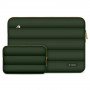 Etui na laptopa Tech-Protect Puffy 15-16" z torebką na akcesoria, Army Green