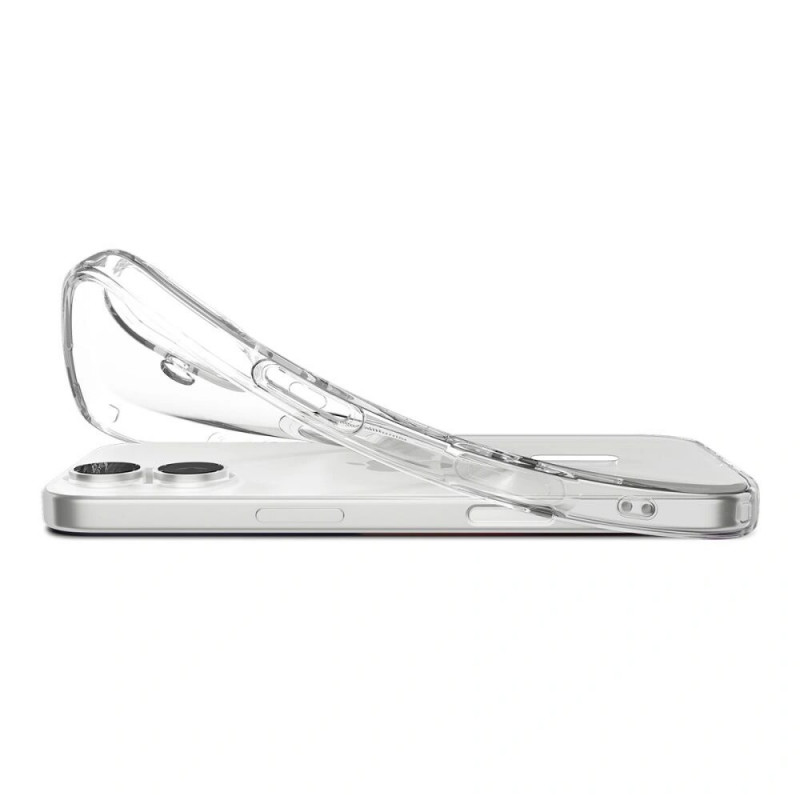 Etui Spigen Liquid Crystal Mag MagSafe do Apple iPhone 17, Clear/White