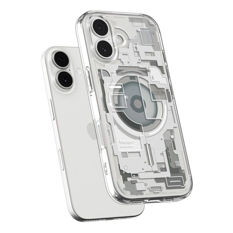 Etui Spigen Ultra Hybrid Mag MagSafe do Apple iPhone 17 Zero One, Natural Titanium
