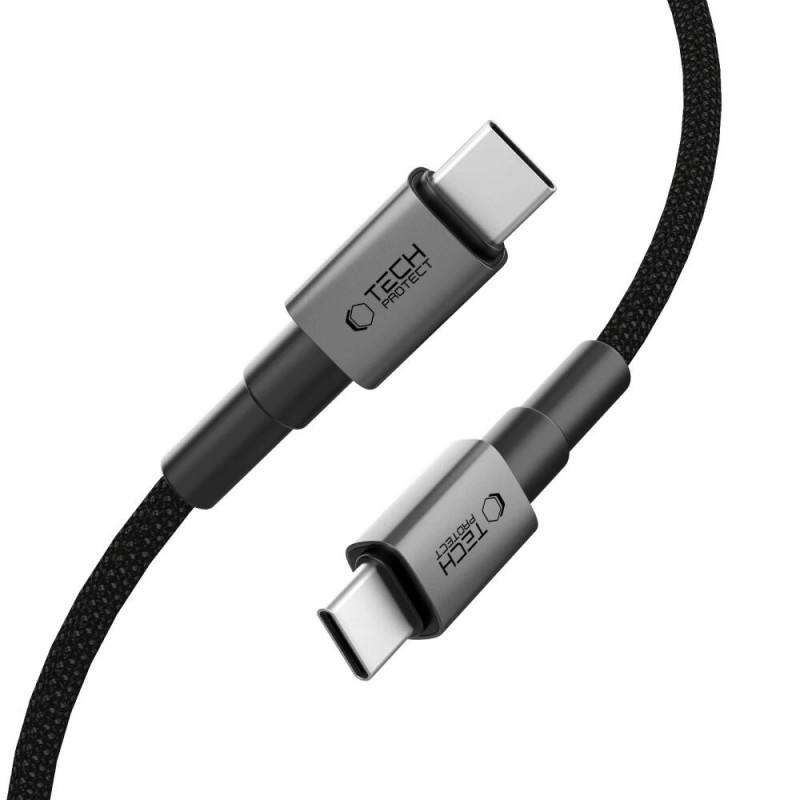 Kabel Tech-Protect Ultraboost DNA USB-C / USB-C PD60W/3A 25 cm, Iron Grey