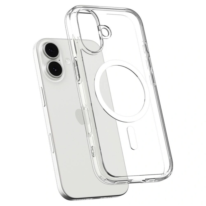 Etui Spigen Ultra Hybrid Mag MagSafe ACS10380 do Apple iPhone 17, Clear/White