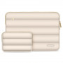 Etui na laptopa Tech-Protect Puffy 13-14" z torebką na akcesoria, Sand