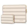 Etui na laptopa Tech-Protect Puffy 13-14" z torebką na akcesoria, Sand
