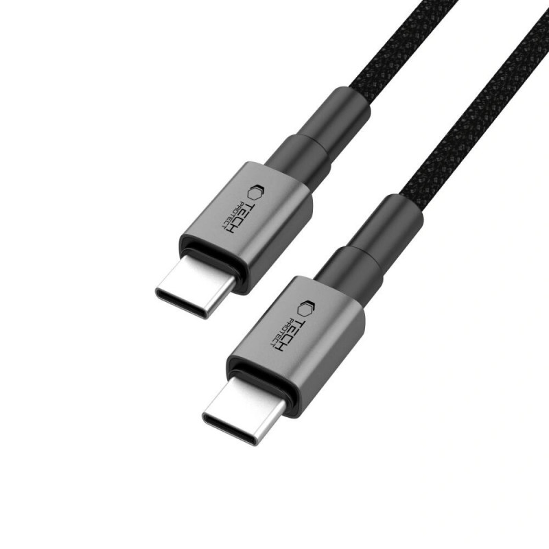 Tech-Protect Ultraboost DNA kabel USB-C / USB-C PD60W/3A 100 cm, Iron Grey