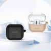Tech-Protect etui silikonowe z zaczepem do Samsung Galaxy Buds 3 / 3 Pro, Cafe Latte