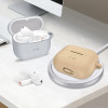 Tech-Protect etui silikonowe z zaczepem do Samsung Galaxy Buds 3 / 3 Pro, Cafe Latte