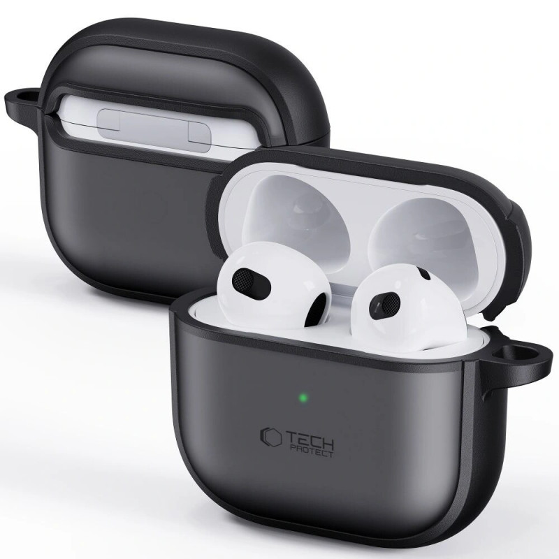 Etui Tech-Protect Magmat do Apple AirPods 4, matowa czerń