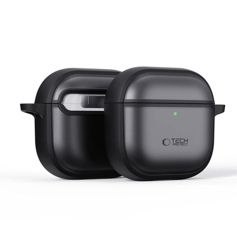 Etui Tech-Protect Magmat do Apple AirPods 4, matowa czerń