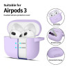 Tech-Protect Silicone Hook etui silikonowe do Apple AirPods 3 z karabińczykiem, Lavender