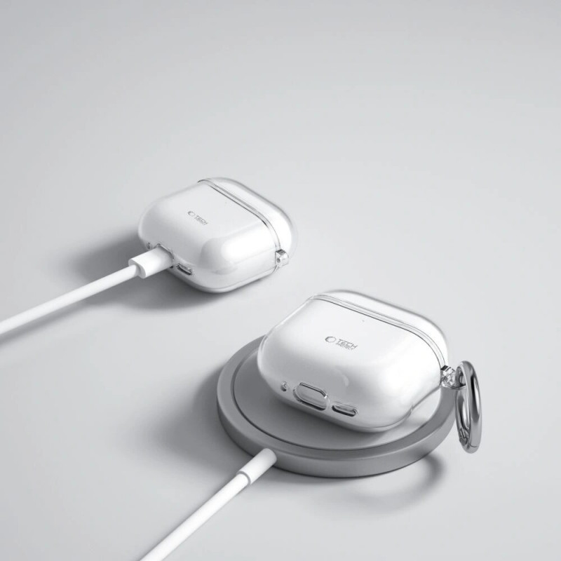 Etui Tech-Protect Flexair dla Apple AirPods 4, przezroczyste
