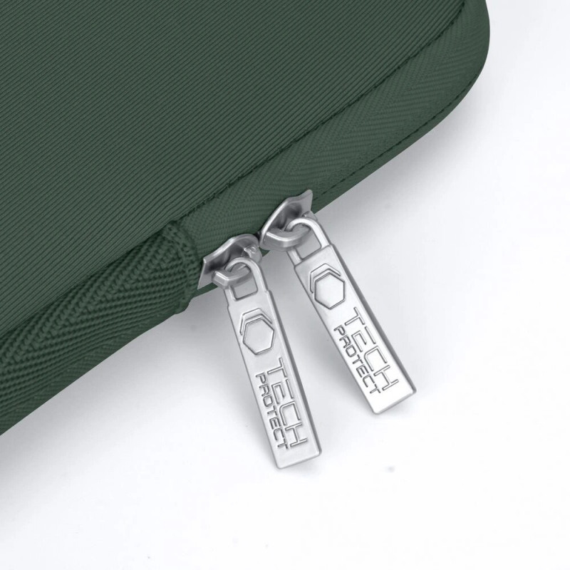 Etui na laptopa Tech-Protect NeoSlim 15-16" z torebką na akcesoria, Midnight Green