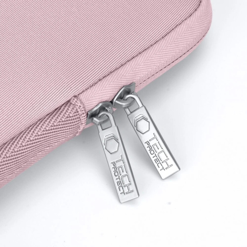 Etui na laptopa Tech-Protect NeoSlim 15-16" z torebką na akcesoria, Dusty Rose